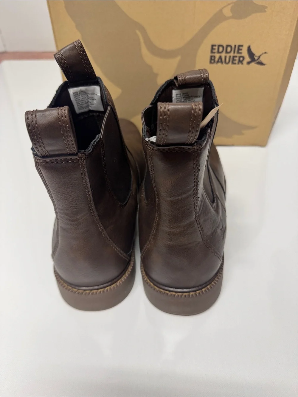 Brown Chelsea Boots Mens 13 Eddie Bauer
